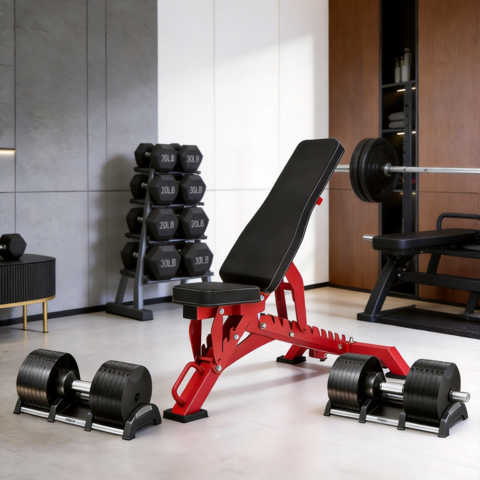 Bench & Dumbbells