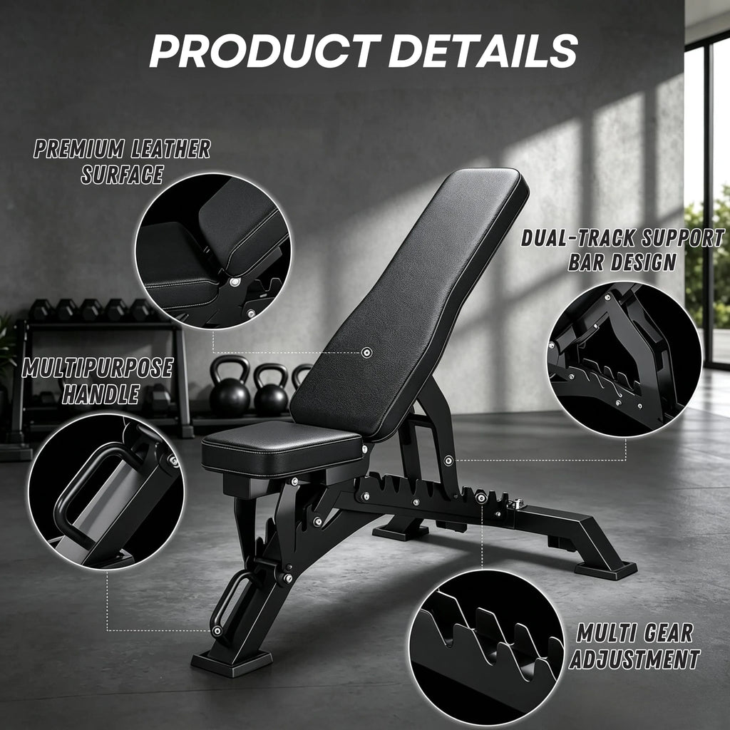EKFIT EK-1005 Adjustable Heavy Duty Incline Weight Bench