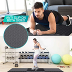 EkFit Multipurpose EVA Foam Gym Mats – 3/8" Thick