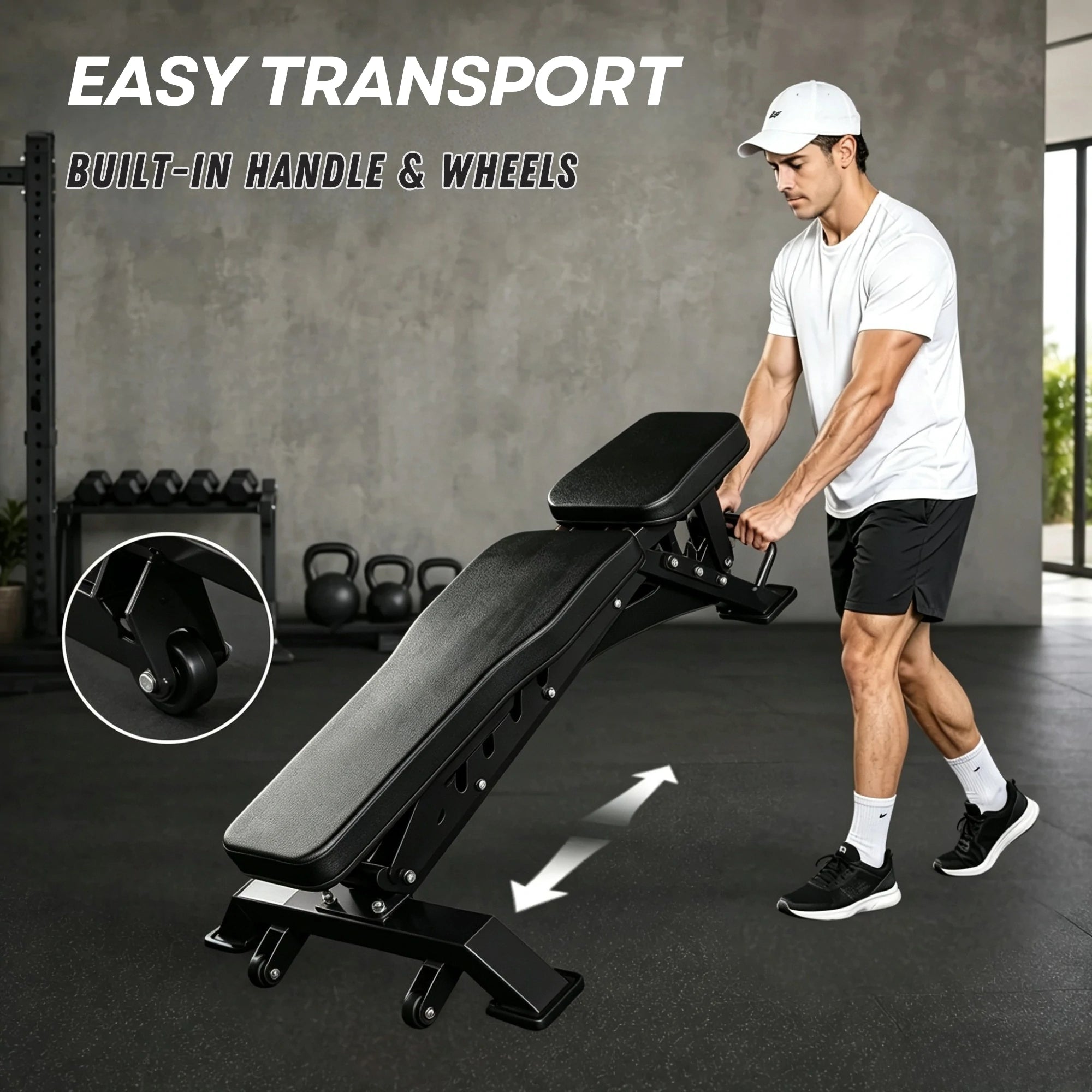 EKFIT EK-1005 Adjustable Heavy Duty Incline Weight Bench