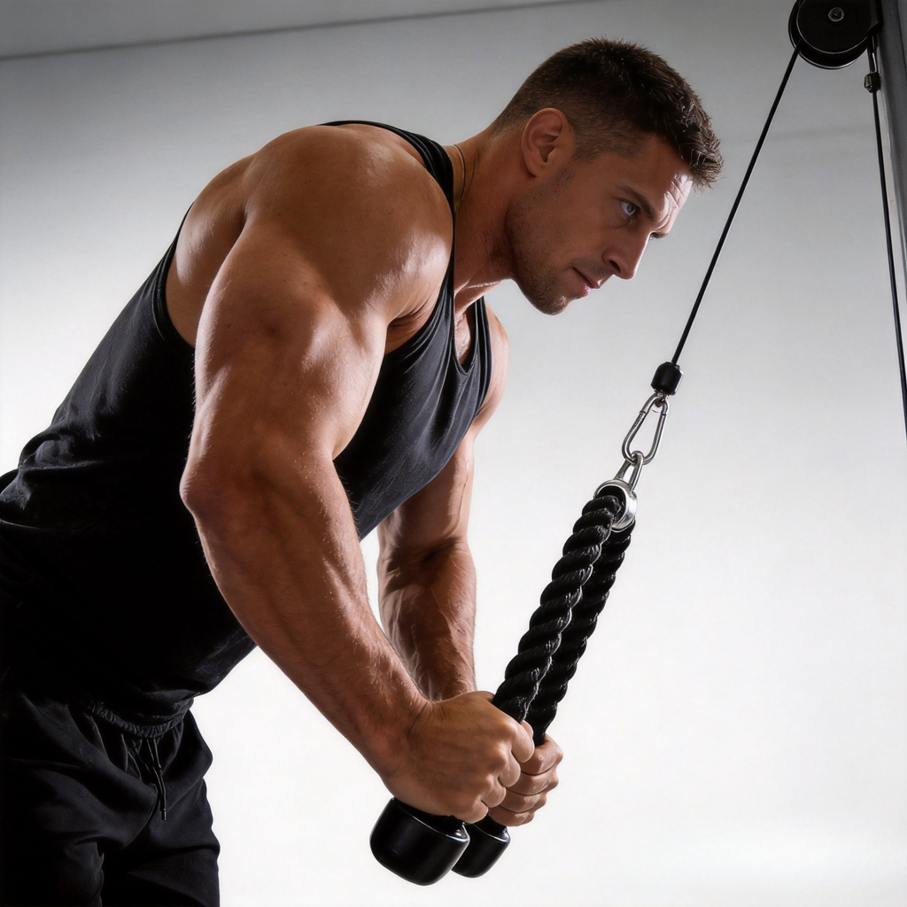 EkFit Tricep Pull down Rope Attachment