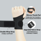 EkFit Adjustable Compression Wrist Support Wrap