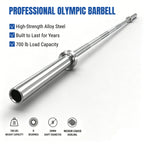 EKFIT 7FT 700 LB Capacity Olympic Barbell