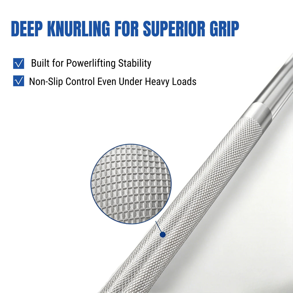 EKFIT 7FT 700 LB Capacity Olympic Barbell