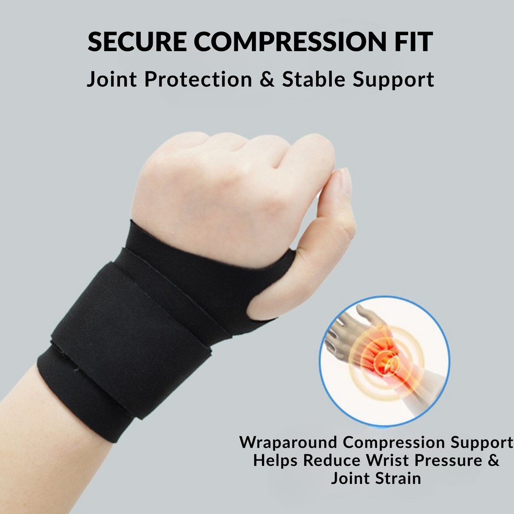 EkFit Adjustable Compression Wrist Support Wrap
