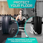 EkFit Multipurpose EVA Foam Gym Mats – 3/8" Thick