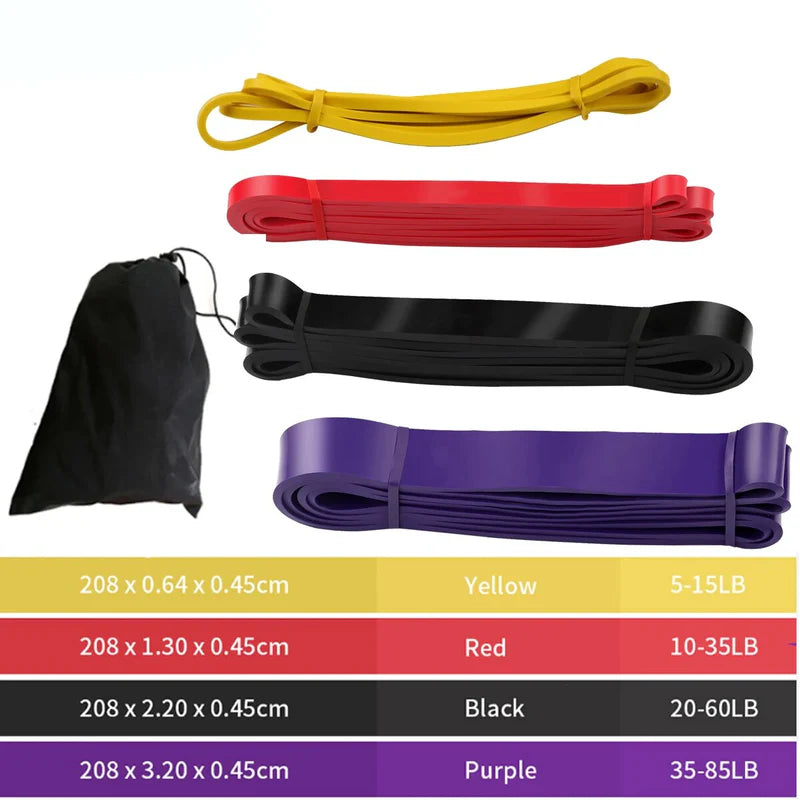 EkFit Pull Up Assist Band Set Premium Resistance Bands