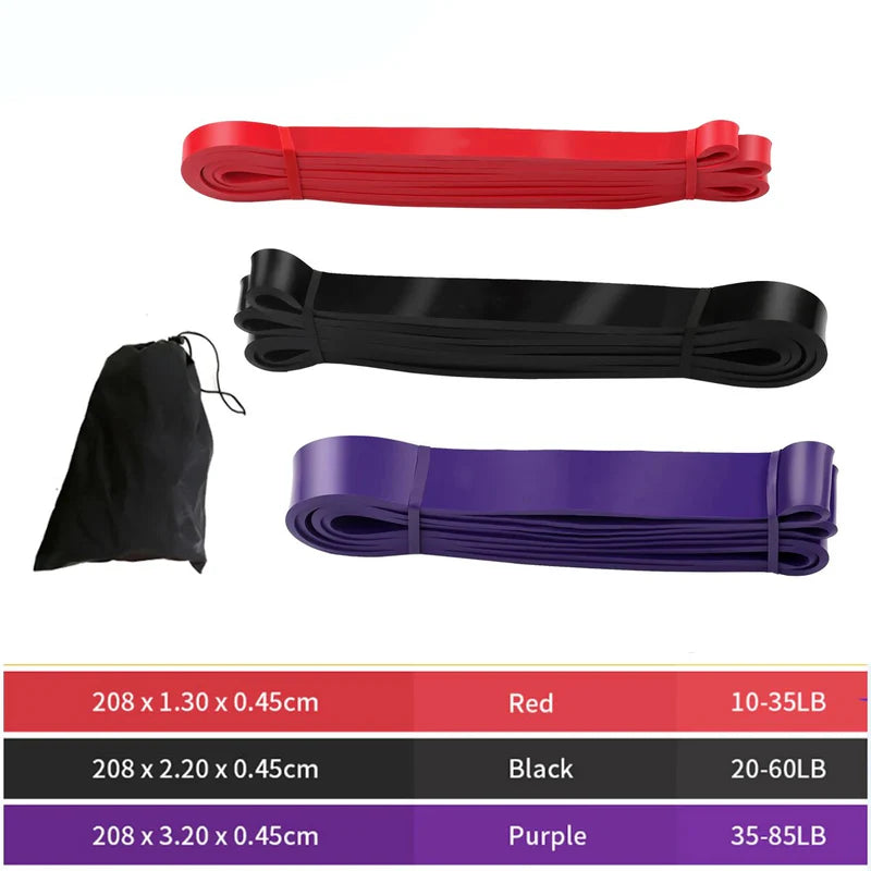 EkFit Pull Up Assist Band Set Premium Resistance Bands
