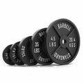 EKFIT 2'' Old School Single-Sided Black Iron Weight Plates (240 LB)