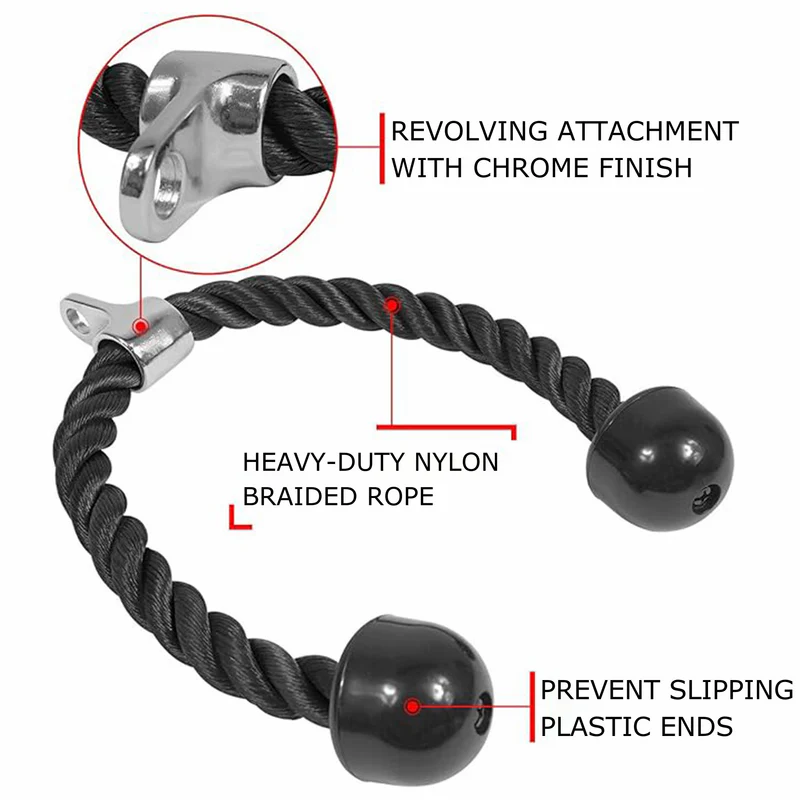 EkFit Tricep Pull down Rope Attachment