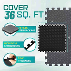 EkFit Multipurpose EVA Foam Gym Mats – 3/8" Thick