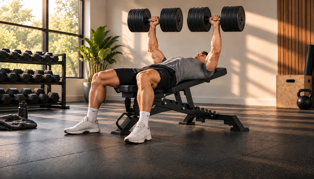 EKFIT EK-1005 heavy duty adjustable weight bench for home gym strength training